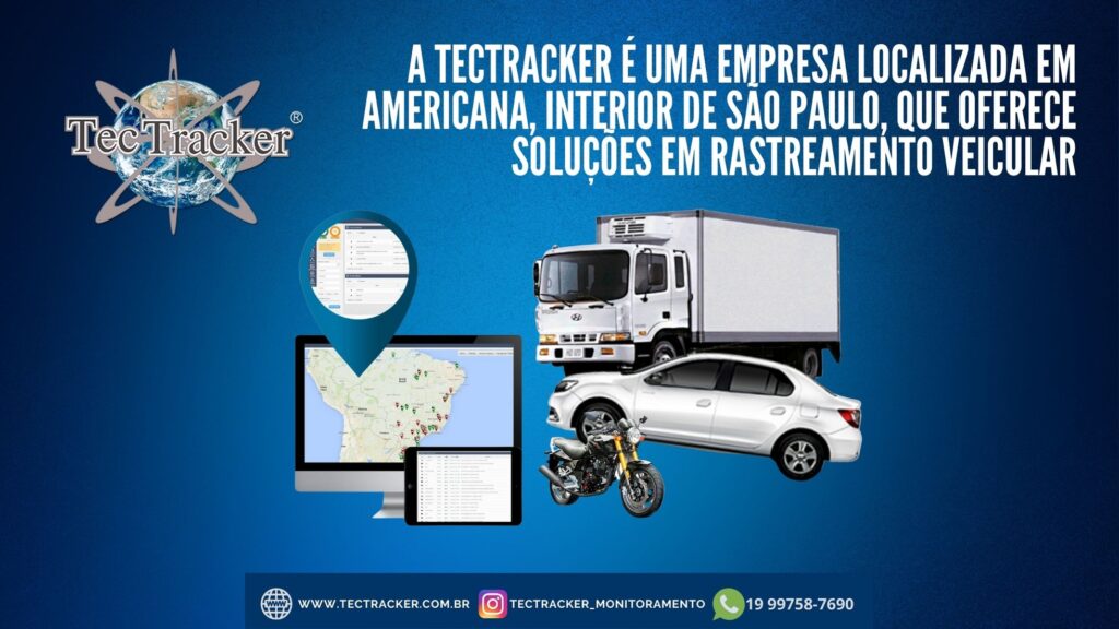 A Tectracker é uma empresa localizada em Americana, interior de São Paulo, que oferece soluções em rastreamento veicular(